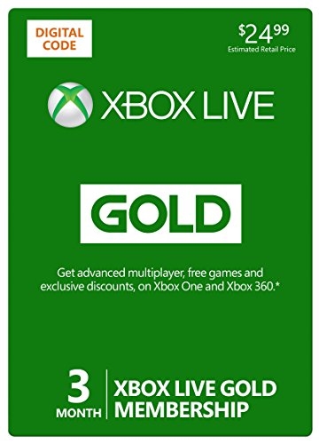 Xbox Live 3 Month Gold Membership [Online Game Code]