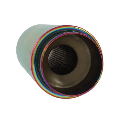DC Sport EX-5022 Round Chameleon Anodized Muffler and Exhaust Tip